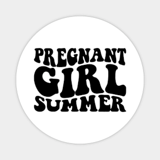 Pregnant Girl Summer Magnet